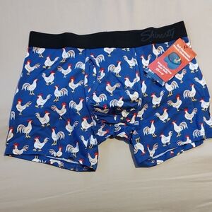 Shinesty Blue Rooster Print Men's Boxer Briefs